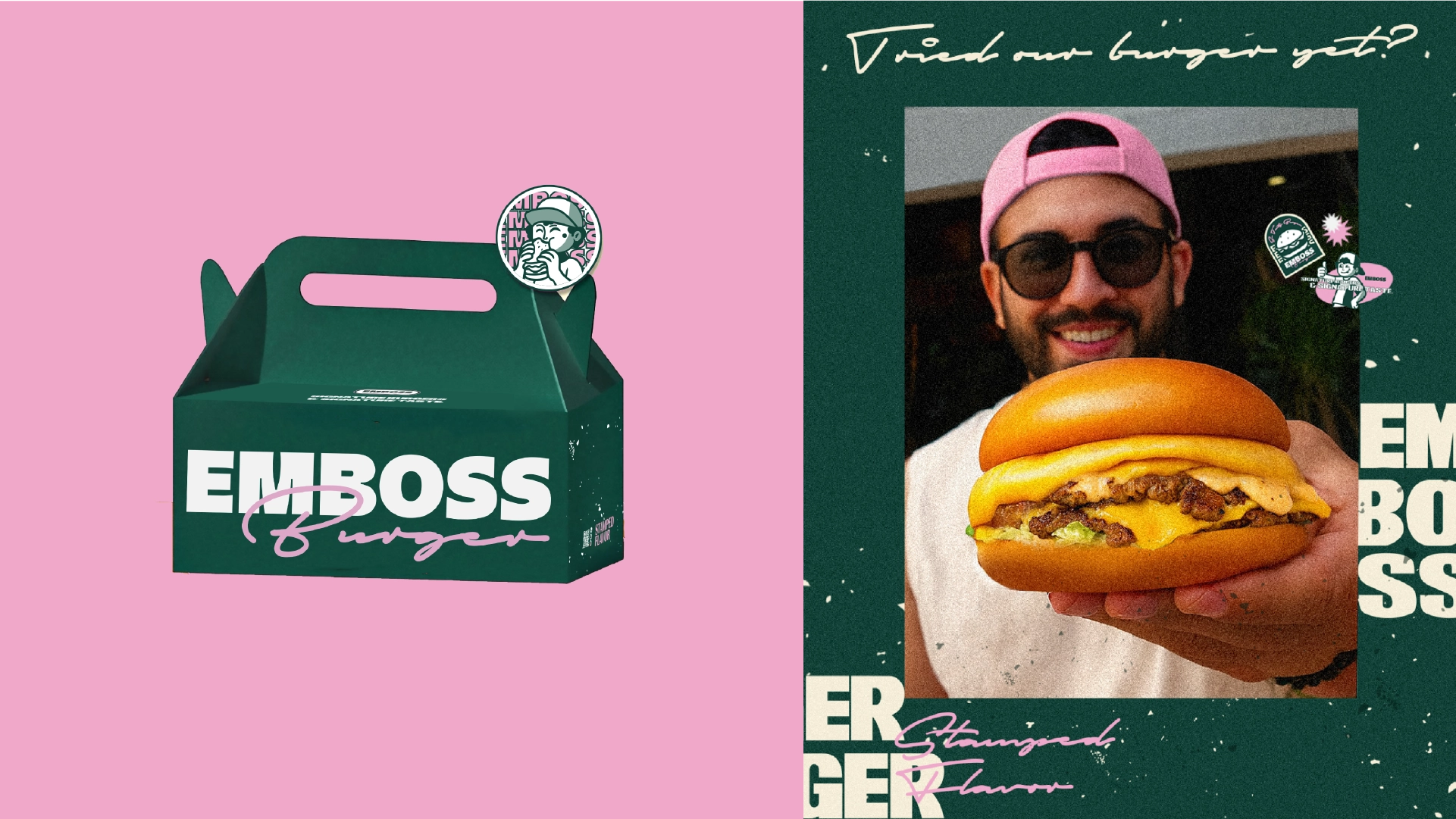 EMBOSS BURGER visual exploration 2